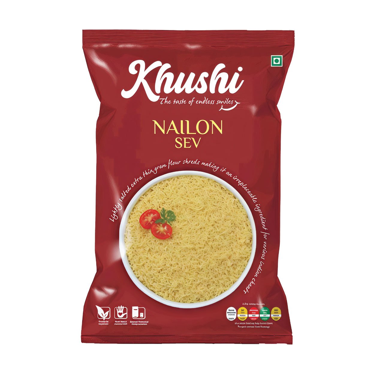 Khushi-Nailon-Sev KHUSHI Nailon Sev 180gms (20ctn) - Image 1
