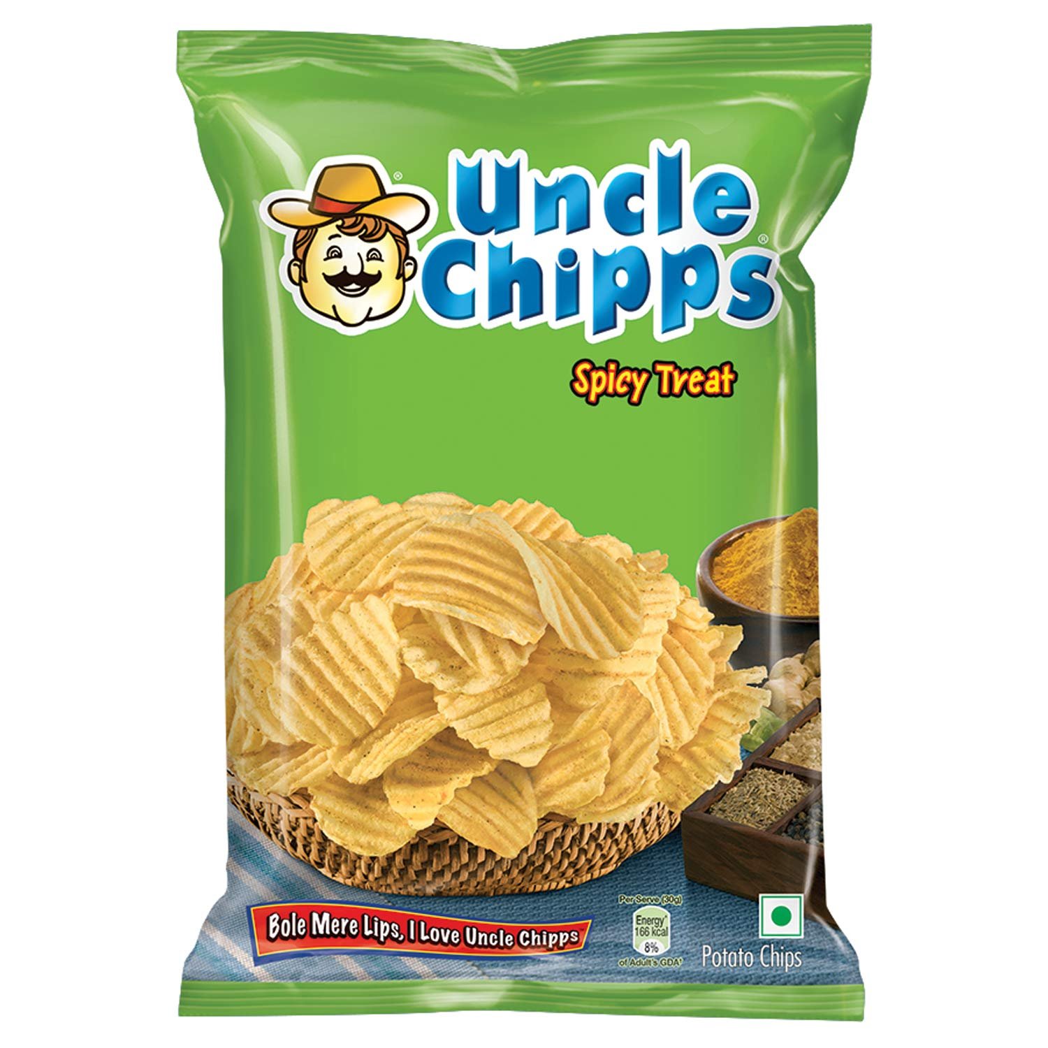 UNCLE CHIPS SPICY TREAT UNCLE CHIPS SPICY TREAT 48gms (120ctn) - Image 1